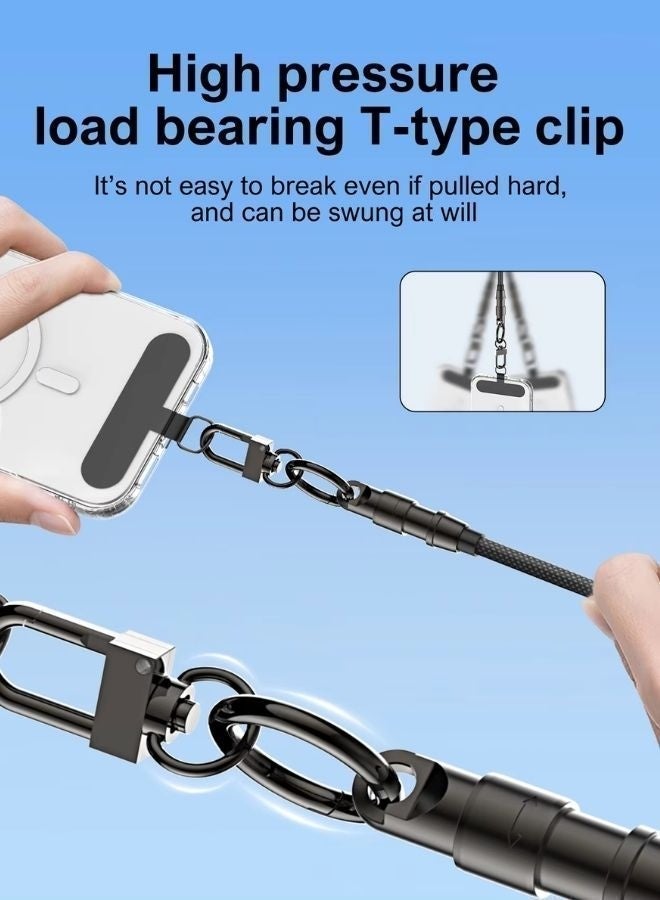 LDNIO 65W Fast Charging USB-C to USB-C Data Cable 5A, 30cm Keychain Wrist Charging Cable Engineered for Daily Carry and Hands-Free Use, Long-Lasting Anti-Bending Nylon Braided Type-C Cable for Safe, Durable, and Reliable Charging, Perfect for Samsung Galaxy S21 / S22 / S23 / S24, iPhone 15 / 16 / 17 Pro, OPPO, VIVO & HONOR, CE Certified - Image 4